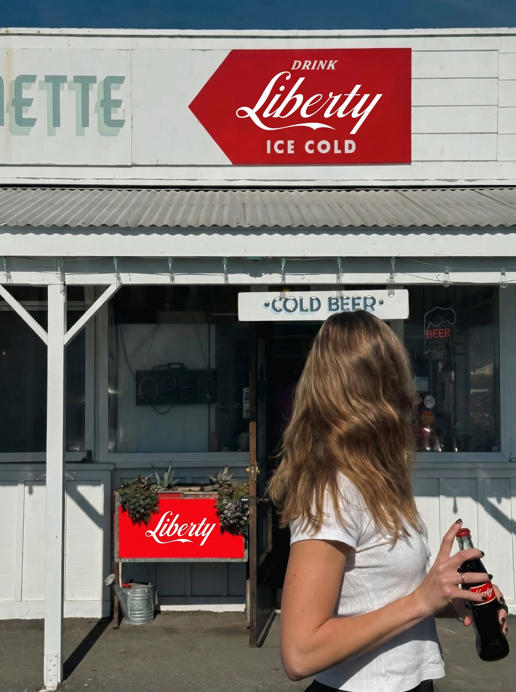 Liberty — storefront signage
