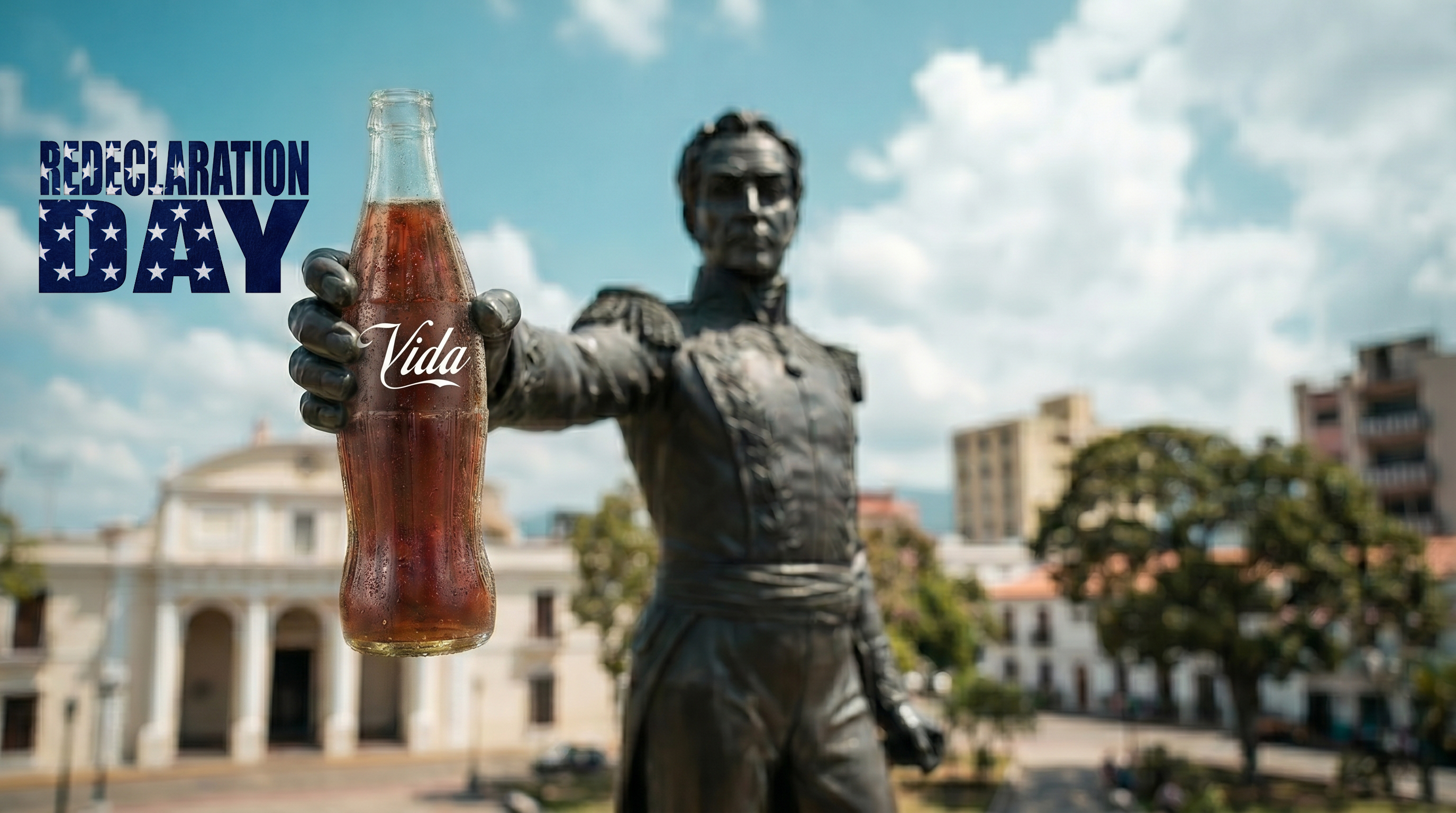 Plaza Bolívar Victory Column — Life bottle — Valencia, Venezuela