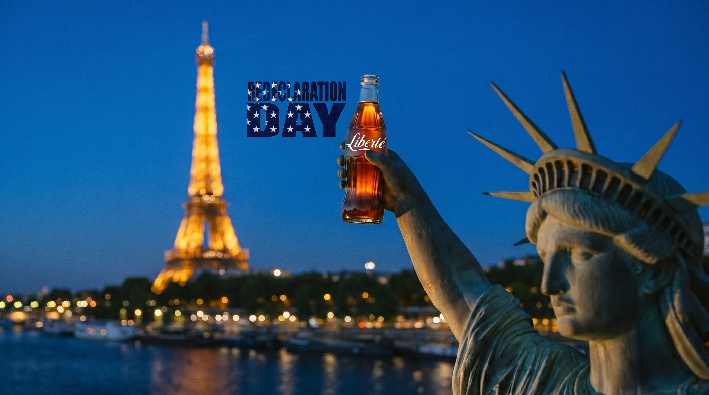 Statue of Liberty replica — Liberty bottle — Île aux Cygnes, Paris