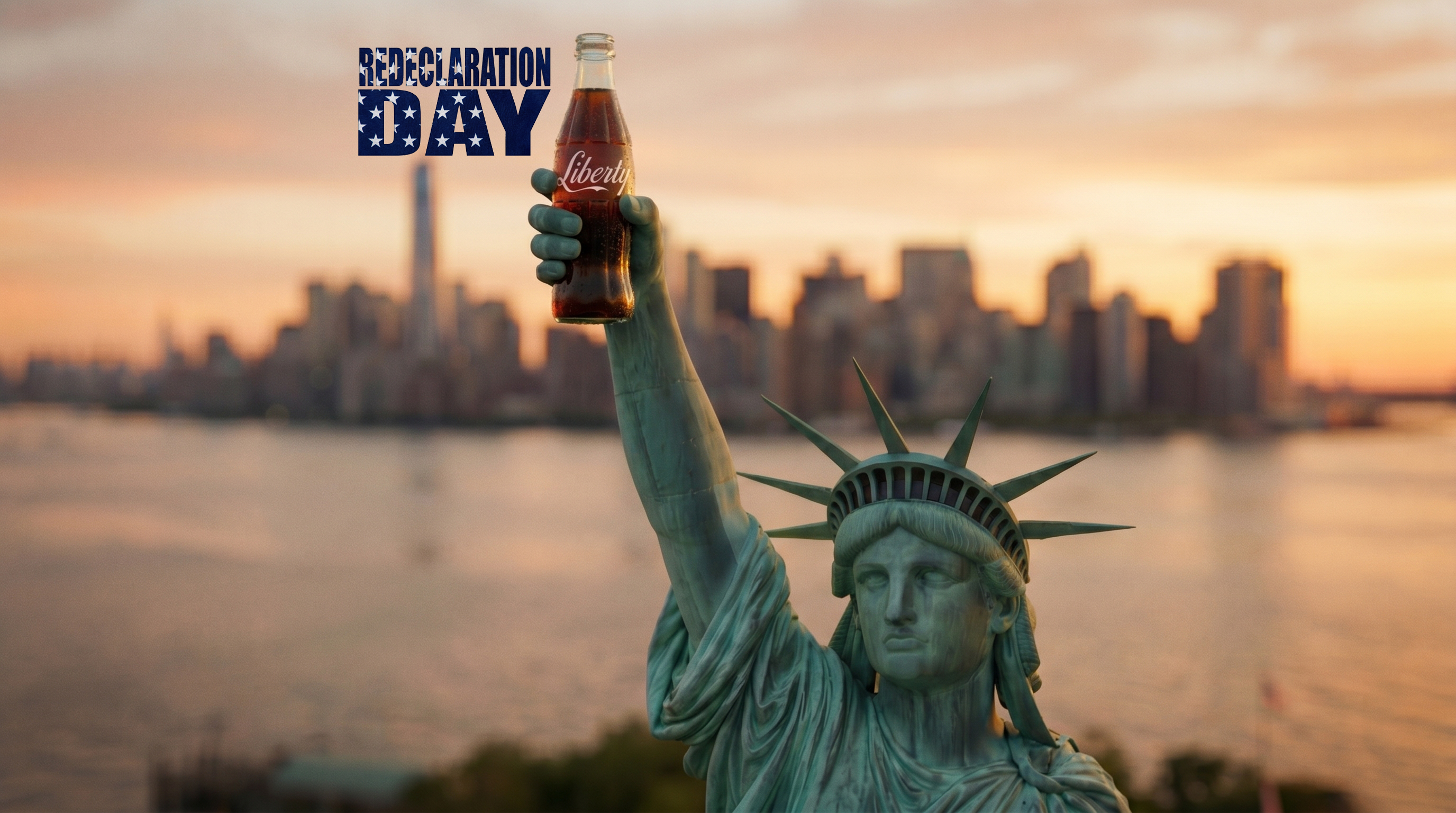 Statue of Liberty — Liberty bottle — New York Harbor