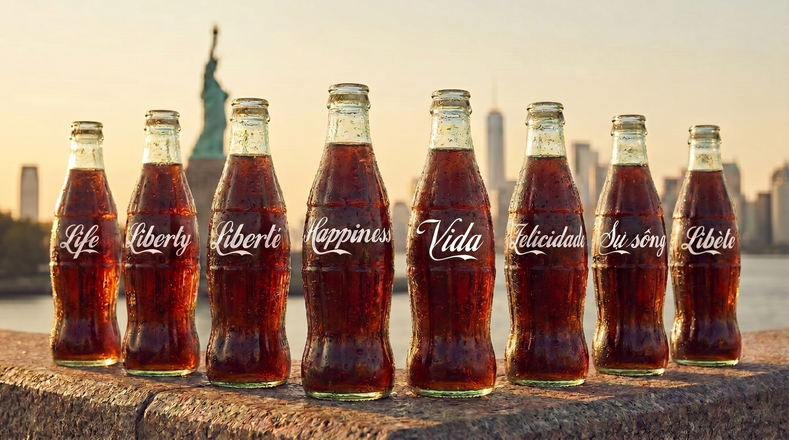 The REDECLARATION DAY collection — eight bottles, eight languages, one declaration