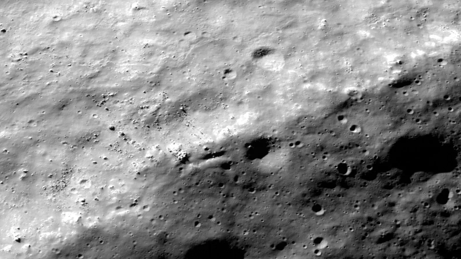 The rim of Shackleton crater from the Lunar Reconnaissance Orbiter